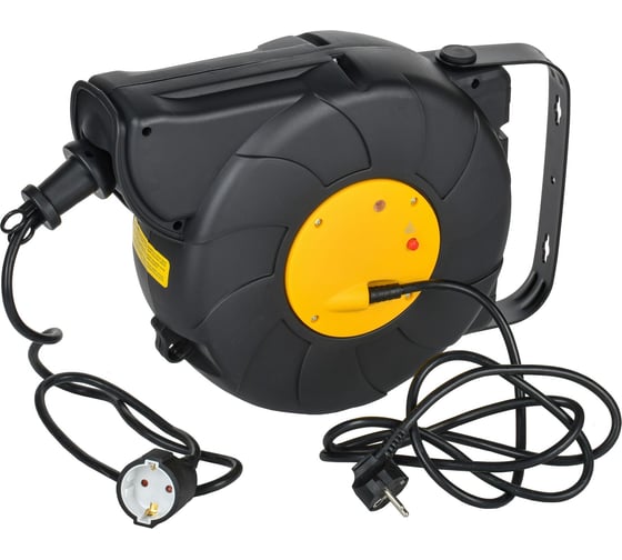 Изображение товара Удлинитель IEK Twist катушка ук15 1место, 2p+pe/15м+2м, 3x1,5мм2, автосмотка TW-KP27-16-01-15-02