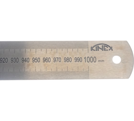 Изображение товара Стальная линейка Kinex (K-MET) 1000х38х1,8 мм, шкала 1 мм 1024