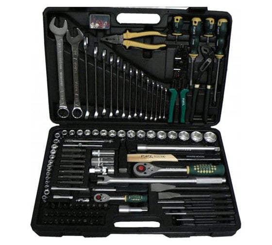 Изображение товара Набор инструмента 139 предметов с 12 гранными головками FORCE 41391-9