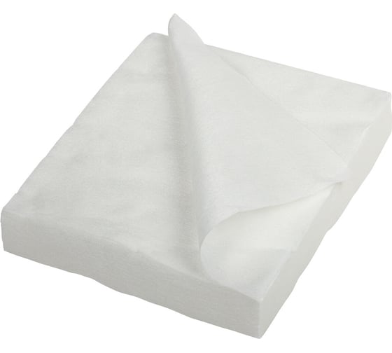Изображение товара Одноразовая нестерильная салфетка ЧИСТОВЬЕ, 20x20 см, спанлейс, 40 г/кв.м, белая, 100 шт 00-144 630229
