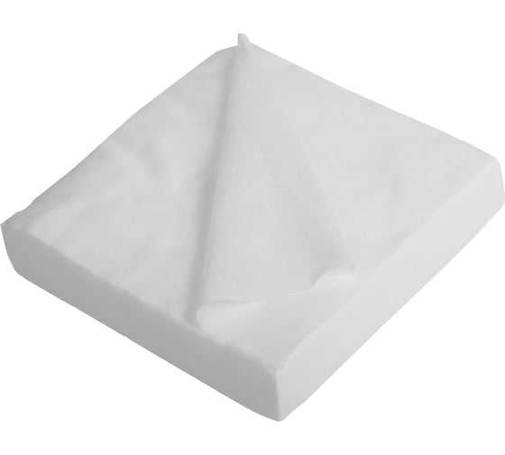 Изображение товара Одноразовые нестерильные салфетки ЧИСТОВЬЕ комплект 100 шт, 25x30 см, спанлейс, 40 г/кв.м, белые 00-146 630230