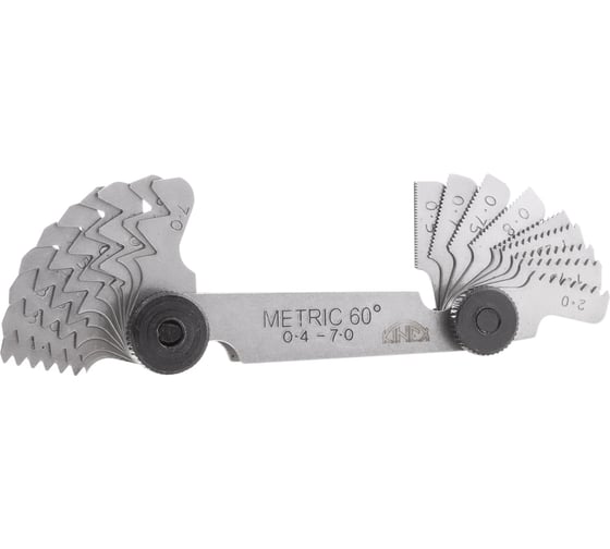 Изображение товара Резьбомер Kinex (K-MET) М/MF, 20 шаблонов 1146