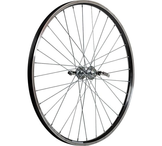 Изображение товара Колесо STG 26" заднее, двустеночный обод, 32 отверстий, втулка SF-A09R сталь под V-brake, эксцентрик под трещетку 6-8 Х95078