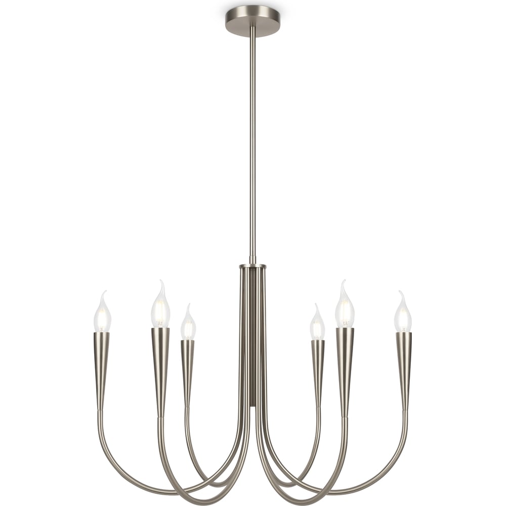 Изображение товара Подвесной светильник Freya branches 6xE14 40W модерн никель