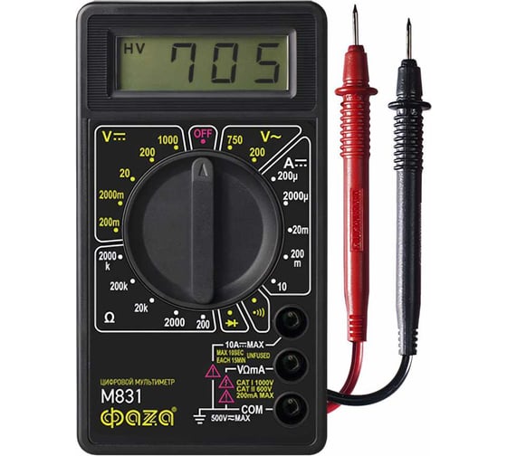 Изображение товара Цифровой мультиметр ФАZА M831 5000391