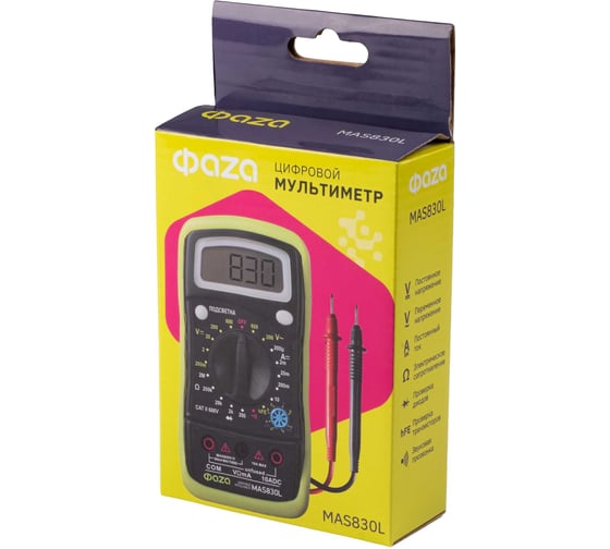 Изображение товара Цифровой мультиметр ФАZА MAS830L 5000490