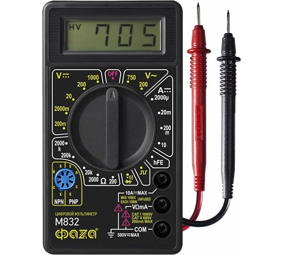 Изображение товара Цифровой мультиметр ФАZА M832 5000414