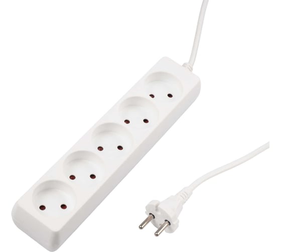 Изображение товара Удлинитель ФАZА 5х5м 10А IP20 FE075-05-500 2.2кВт ПВС 2х0.75 защ. шторки 5000230