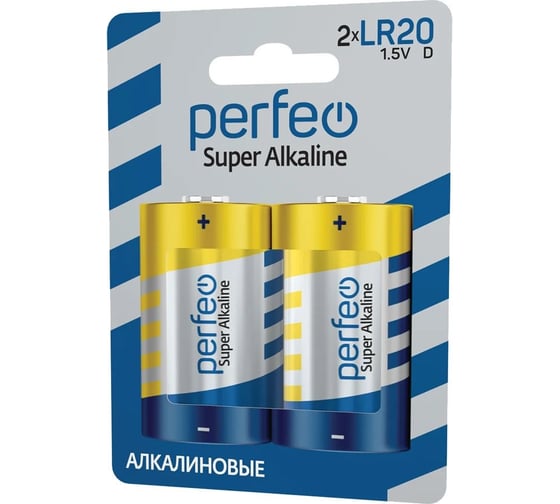 Изображение товара Алкалиновая батарейка PERFEO LR14 2 шт в пленке 30 005 160