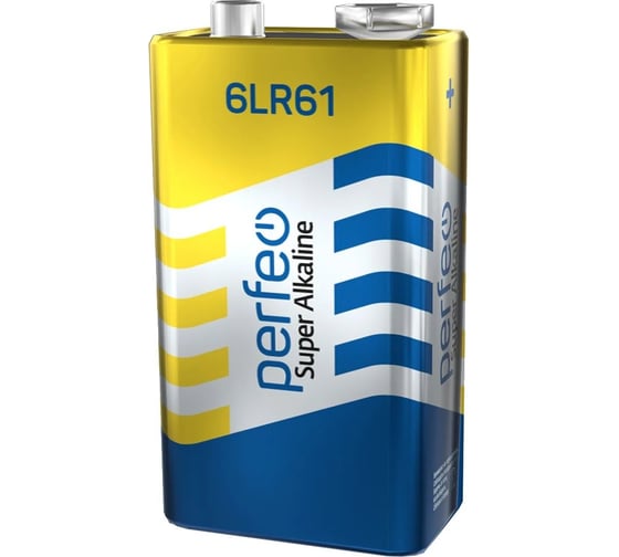 Изображение товара Батарейка PERFEO 6LR61 1 шт в пленке 30 010 619