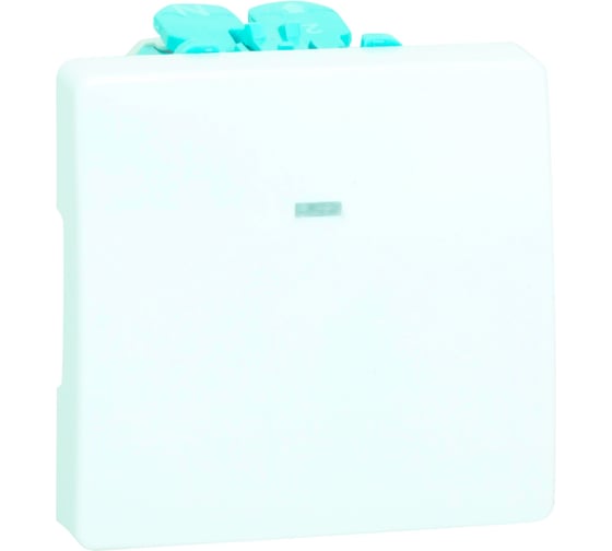 Изображение товара Однополюсный выключатель с контрольной подсветкой Simon 10А, 250В, S27, белый 27102-65