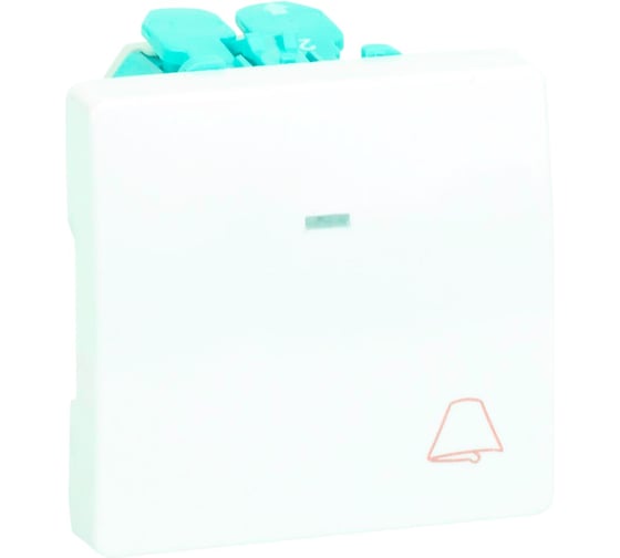 Изображение товара Одноклавишный выключатель с подсветкой с пиктограммой звонок, Simon 10А, 250В, 27160-65