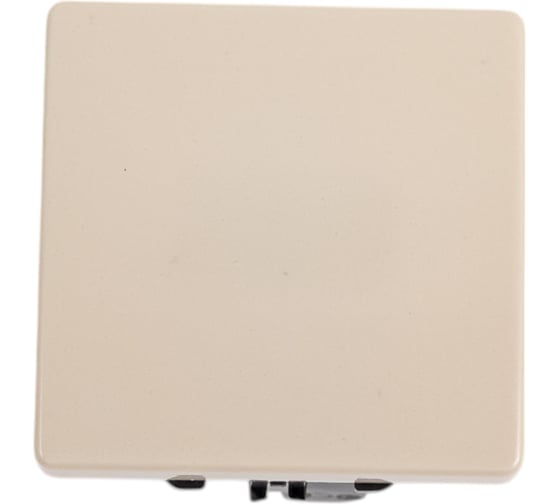 Изображение товара Одноклавишный проходной выключатель Simon 10А, 250В, широкий модуль, S27, слоновая кость 27201-62