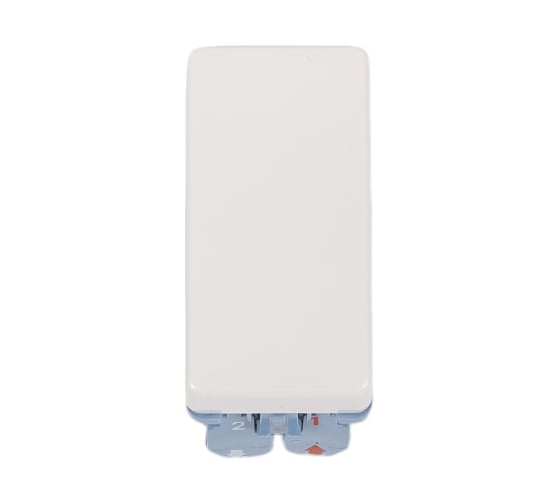 Изображение товара Одноклавишный проходной выключатель Simon 16А, 250В, узкий модуль, S27, белый 27211-64