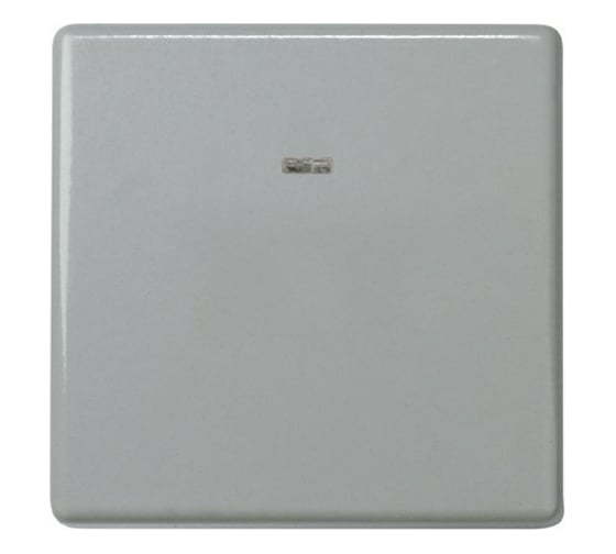 Изображение товара Одноклавишный проходной выключатель с подсветкой Simon 10А, 250В, S27, серый 27204-67