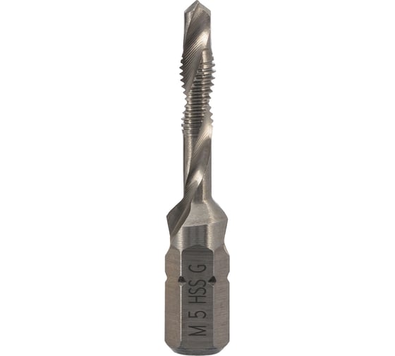 Изображение товара Метчик для шуруповерта 3 в 1 VOELKEL М5 шаг 0.8 мм HSS-G V67234