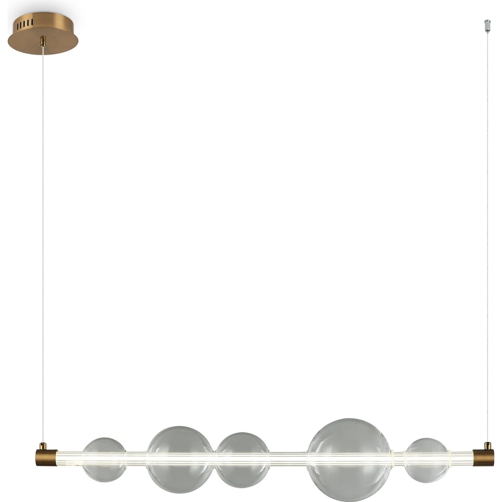 Изображение товара Подвесной светильник Freya glaze 9w латунь стекло современный стиль