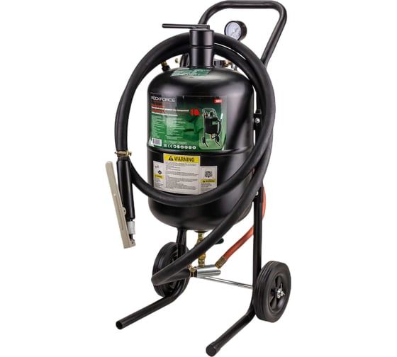 Изображение товара Пескоструйный аппарат, передвижной, напорного типа бак 19л, 170-566л/мин, 4-8,5атм ROCKFORCE RF-SB5(1451)