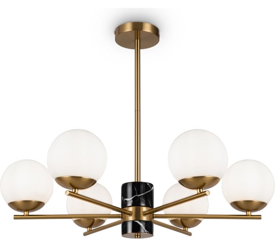 Изображение товара Подвесной светильник Freya marble 6хe27x60w металл латунь FR5230PL-06BS