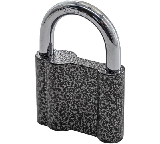 Изображение товара Навесной замок РемоКолор сталь, 3 ключа, 59x22x47 мм, дужка 9 мм, 1 шт. 70-0-096