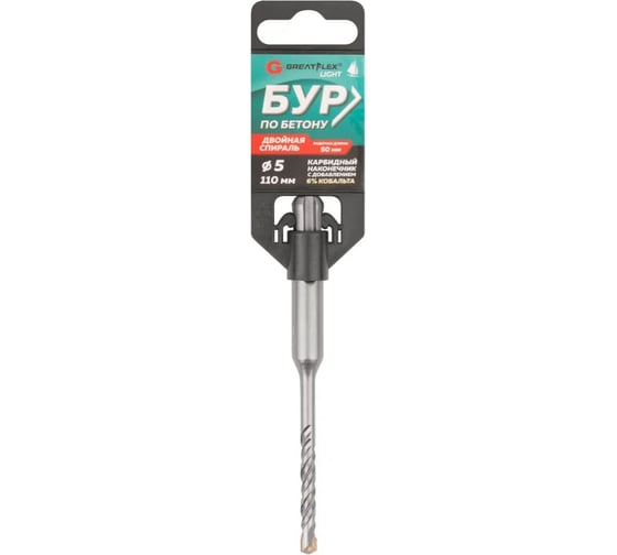 Изображение товара Бур по бетону Light SDS-Plus, 5x110 мм Greatflex 56-5110