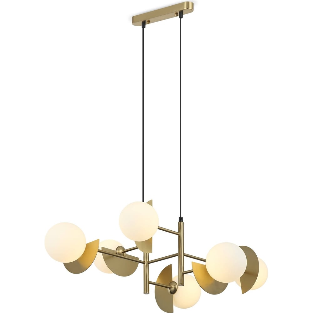 Изображение товара Подвесной светильник Freya sepia 6xG9x25W стиль модерн металл стекло латунь