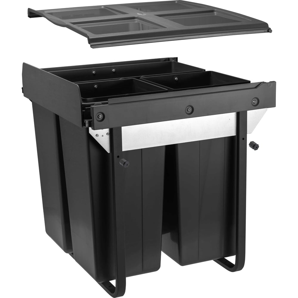 Изображение товара Сегрегатор для модуля 600 мм с креплением и доводчиком антрацит GTV PB-45-MF342x17-60A