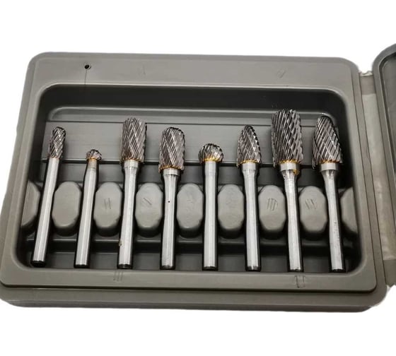Изображение товара Набор бор-фрез из карбида вольфрама 8 шт Genler 25093