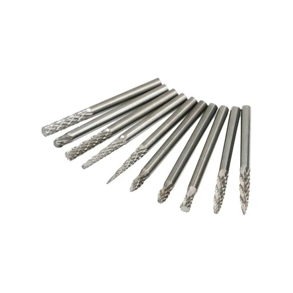 Изображение товара Набор бор-фрез для гравировки и фрезерования из карбида вольфрама 20 шт 3 мм