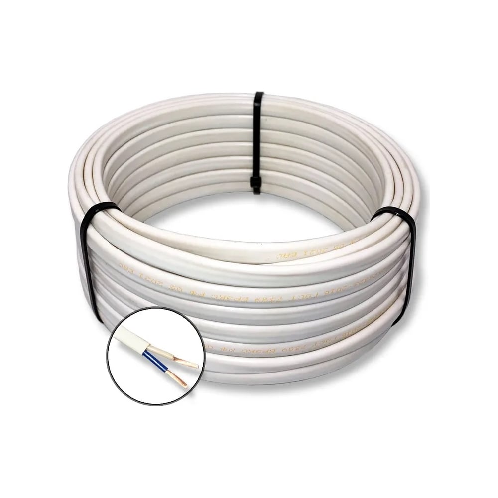 Изображение товара Электрический кабель ПБВВ ПРОВОДНИК 2x2.5 мм2 200м бытовой провод для электромонтажа