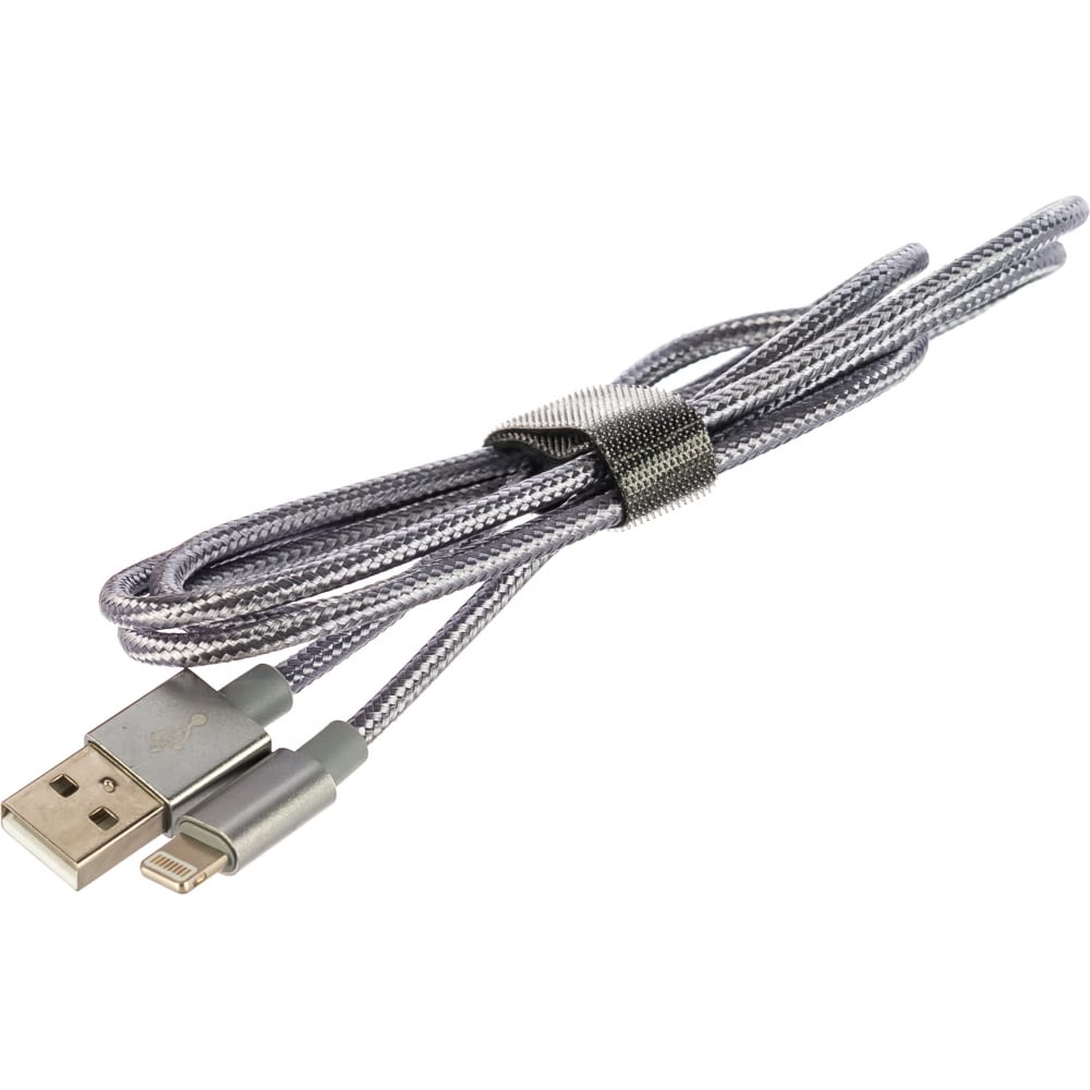 Кабель для iPhone Perfeo кабель required braided mfi lightning to usb серебро