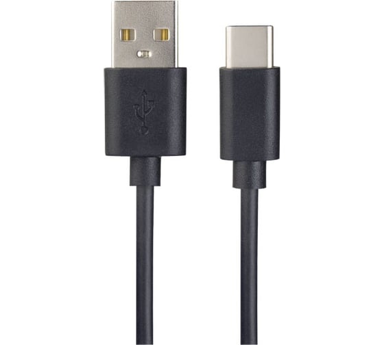 Изображение товара Кабель PERFEO USB2.0 A вилка - USB Type-C вилка черный длина 1 м. бокс U4703 30 013 254