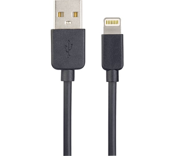 Изображение товара Кабель для iPhone PERFEO USB - 8 PIN Lightning черный длина 1 м. бокс I4603 30 013 256