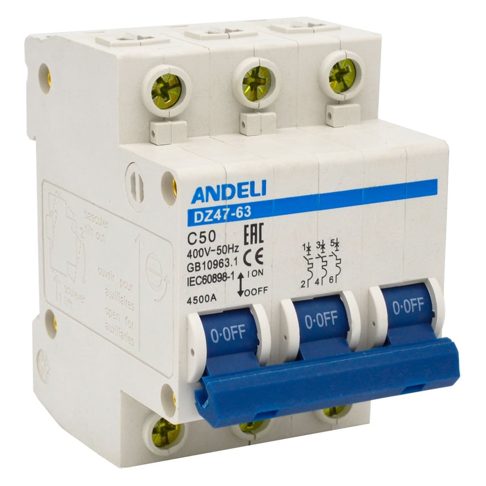 Автоматический выключатель ANDELI приставка к контактору cjx6 andeli