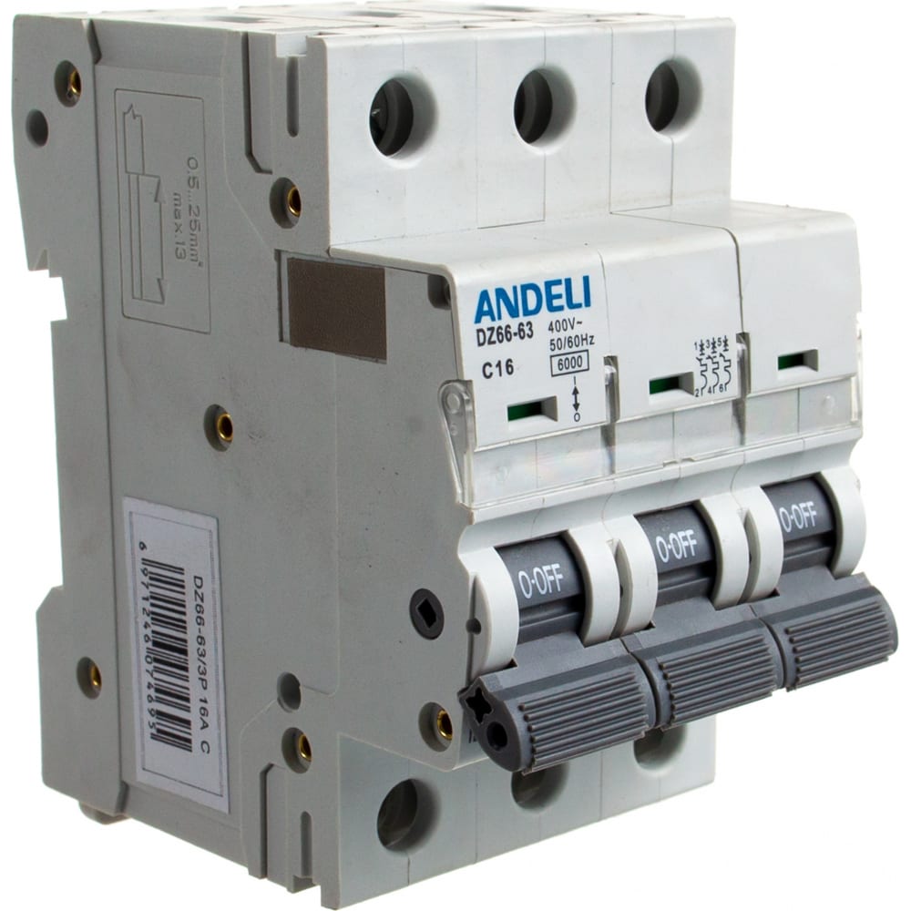 Автоматический выключатель ANDELI - ADL01-254