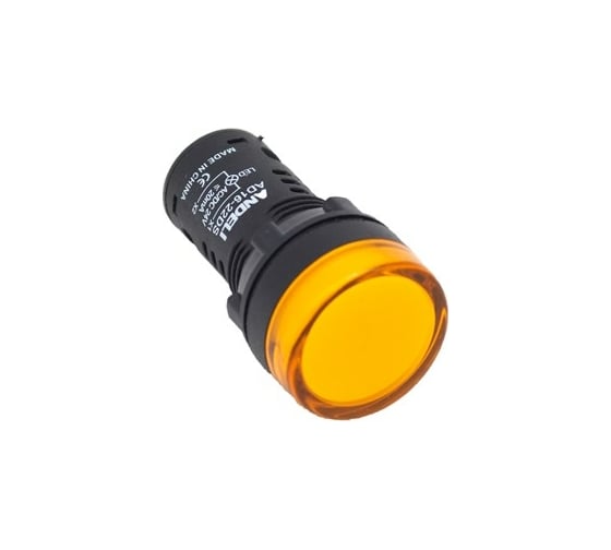 Изображение товара Лампа ANDELI AD16-22DS LED матрица d22мм желтый 220В AC ADL10-133