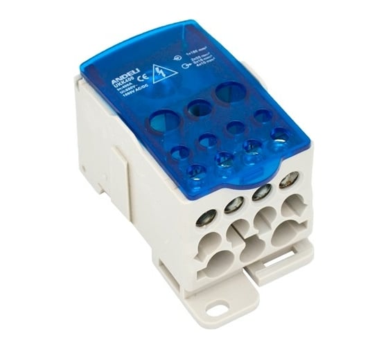 Изображение товара Распределительный блок на DIN-рейку ANDELI РБ-400 1П 400А ADL16-314