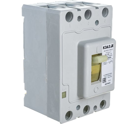 Изображение товара Автоматический выключатель КЭАЗ ВА57Ф35-340010-100А-1000-400AC-УХЛ3- 109286