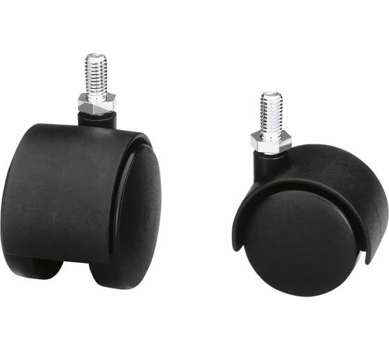 Изображение товара Колесо Amig модель 1501 D40 мм, ось М 6х15 мм, черное 1501-40 6200