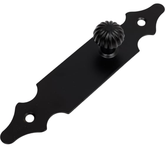 Изображение товара Мебельная ручка на планке Amig черная, глухая 100-146х30х1,5 6112