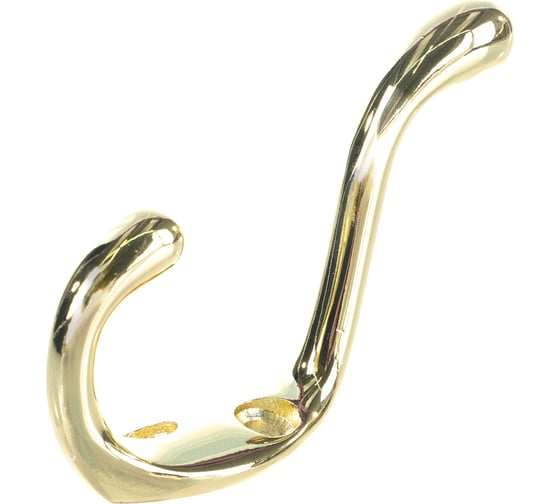 Изображение товара Мебельный крючок JET 586 двухрожковый, алюминий, золото CQ586A.002GP99