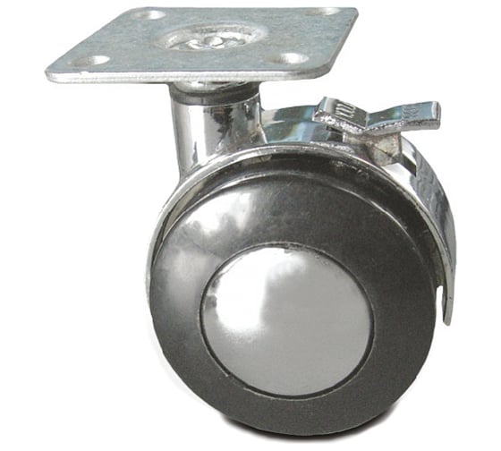 Изображение товара Колесная опора с тормозом JET 320B с площадкой для крепления, D 51 мм FU320B.051BL99