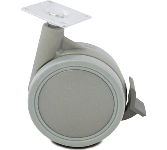 Изображение товара Колесная опора с тормозом JET 340 с поворотной площадкой, D 60 мм FU340B.060GR99