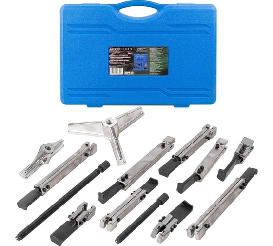 Изображение товара Набор съемников двух-трехлапый универсальный, 13 предметов ROCKFORCE RF-66627(15246)