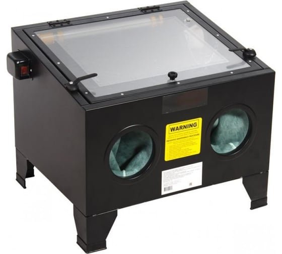 Изображение товара Пескоструйная камера 90л, 6.8атм,340л/мин настольная пневмо ROCKFORCE RF-SBC90(1453)