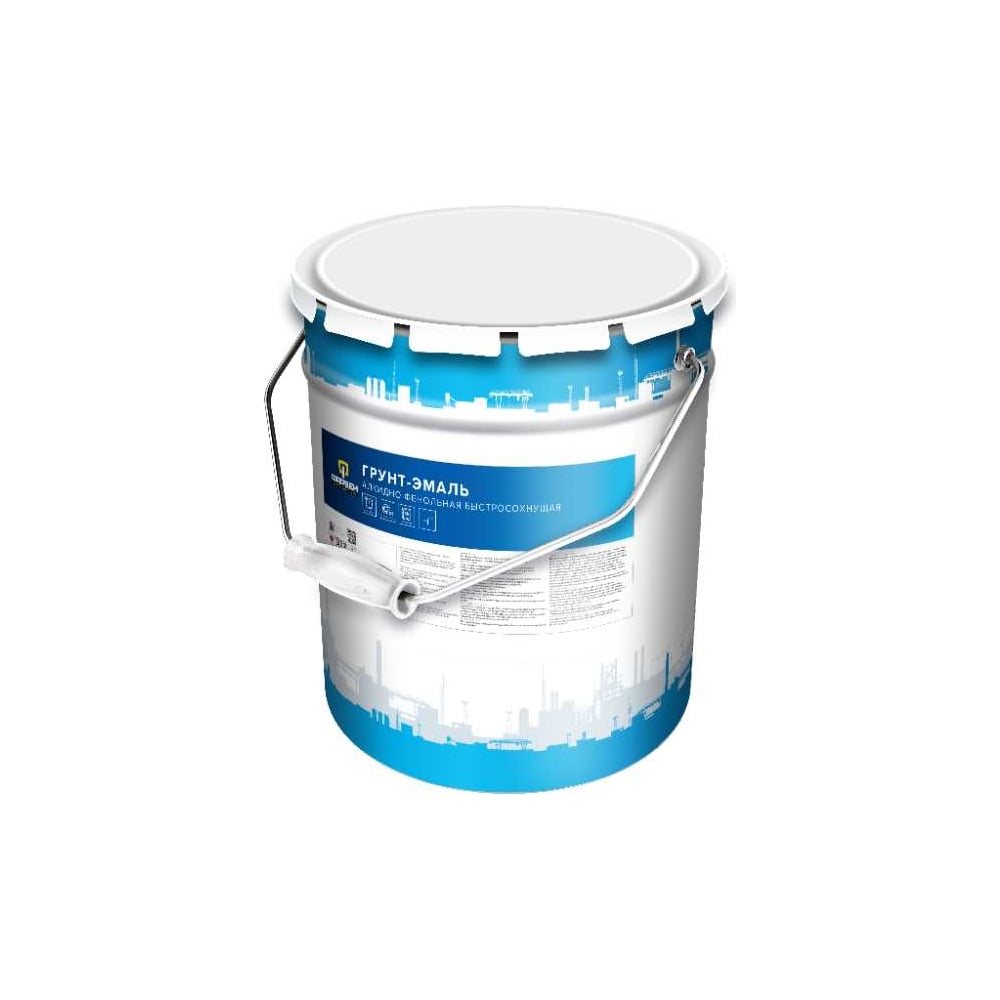 Изображение товара Грунт-эмаль Фарбен быстросохнущая RAL 5005 25 кг для металла