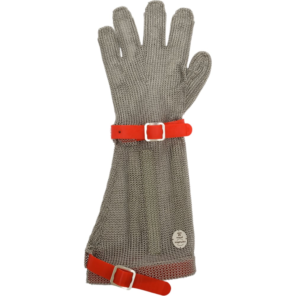 Изображение товара Кольчужная перчатка с ремешком Certaflex Prima 190 мм размер M для мясника