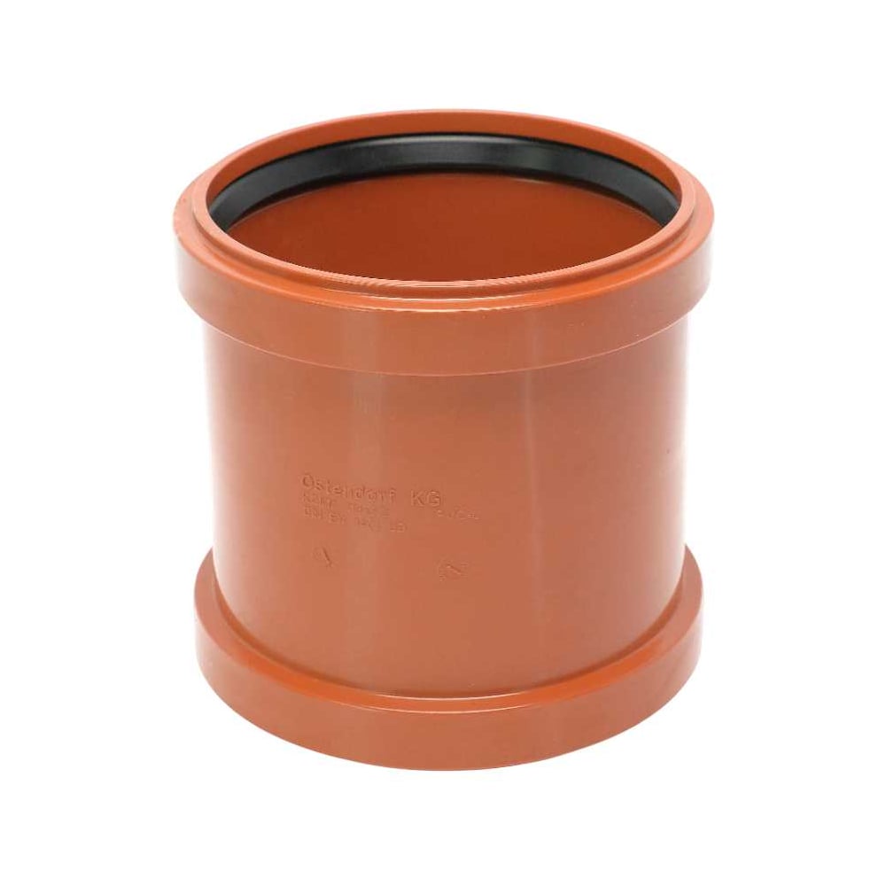 Изображение товара Двухраструбная муфта Ostendorf 110 для наружной канализации 220510