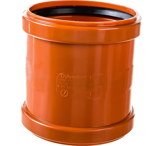 Изображение товара Двухраструбная муфта Ostendorf 110 для наружной канализации 220510