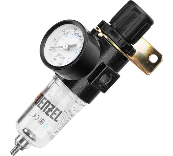 Изображение товара Фильтр-регулятор FR1500, 10 бар, 1500 л/мин, 1/4" Denzel 57459